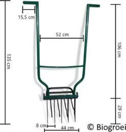 Biogroei® Ergonomische Woelvork - Spitvork - Met Verkruimelaar - Verlucht Je Bodem -Tuingereedschaps Winkel 1143x1200 1