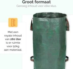 Goliving Tuinafvalzak - Set Van 2- Tuinafvalzakken Opvouwbaar - Tuinzak - Tuinafvalemmer - 2x 280 Liter - Groen -Tuingereedschaps Winkel 1200x1136 1