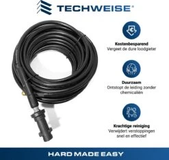 Techweise - Rioolslang Voor Kärcher K2 T/m K7 - 10M - Met Vier Achterwaartse Hogedruksproeiers -Tuingereedschaps Winkel 1200x1144 1