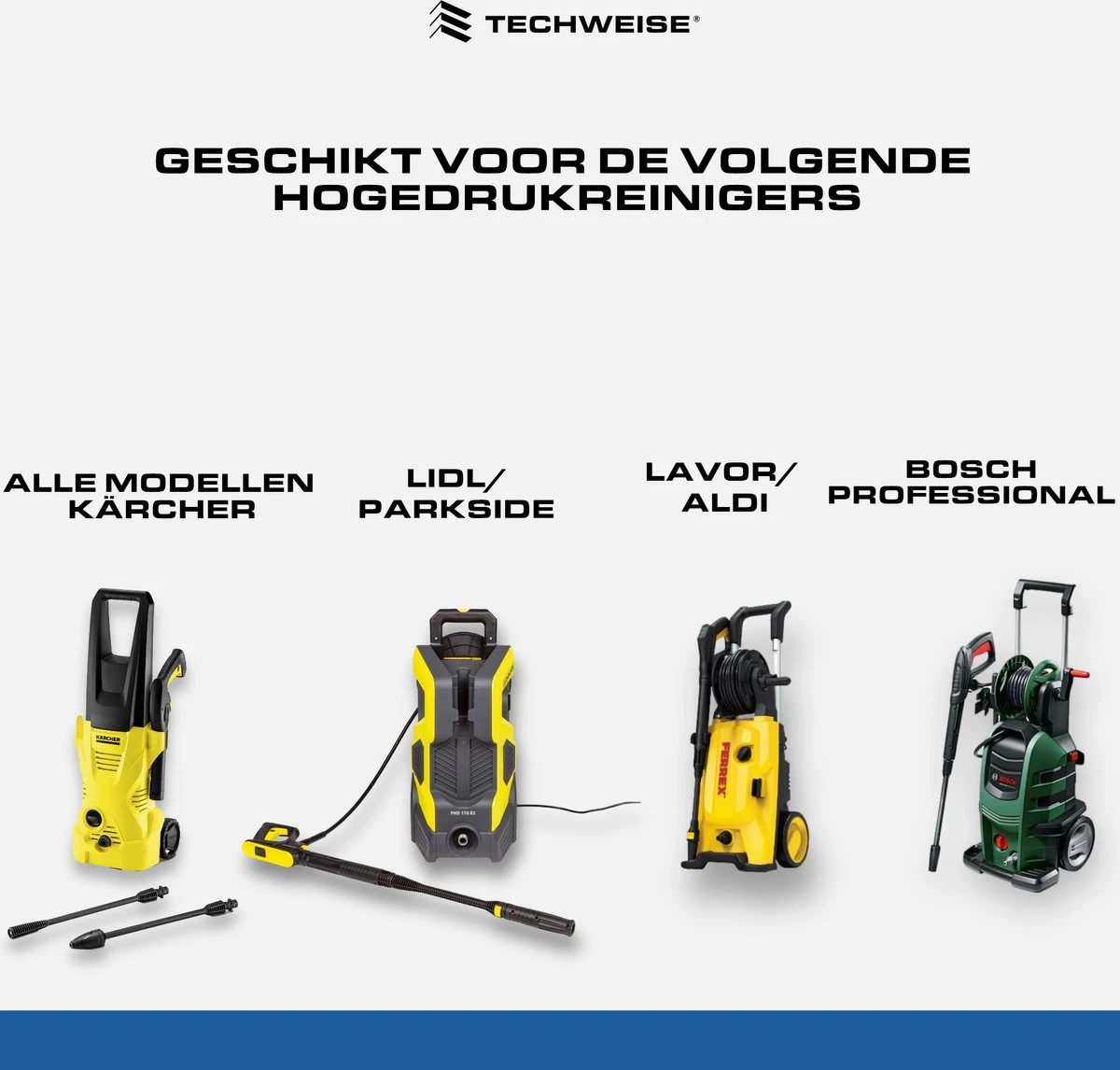 Techweise - Rioolslang Voor O.a. Kärcher - 15M - Met Roterende En Voorwaartse Kop 4 Techweise - Rioolslang Voor O.a. Kärcher - 15M - Met Roterende En Voorwaartse Kop - Afbeelding 2