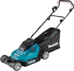 Makita - DLM432PT2 - 2x 18V - Accu - Grasmaaier - Set - 2x 5.0 Ah - Duolader -Tuingereedschaps Winkel 1200x1159