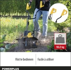 Powerplus POWXG72010 Tuinfrees - 1500W - Werkbreedte 450mm - Werkdiepte Max. 220mm - Incl. 6 Messen En Wielen -Tuingereedschaps Winkel 1200x1179 5