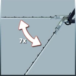 Einhell Telescoop Heggenschaar GC-HH 9048 (900 W - Snijkop Kantelbaar - Metalen Tandwielaandrijving - Telescopische Geleidesteel 50 Cm Verlengbaar - Extra Verstelbare Handgreep - Inclusief Draagriem) -Tuingereedschaps Winkel 1200x1184 5