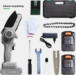 Mardin Mini Kettingzaag - Snoeizaag - Kettingzaag - Kettingzaag Electrisch Met 2 Accu - Inclusief Koffer - 1 Extra Accu - Grijs 19 Mardin Mini Kettingzaag - Snoeizaag - Kettingzaag - Kettingzaag Electrisch Met 2 Accu - Inclusief Koffer - 1 Extra Accu - Grijs -Tuingereedschaps Winkel 1200x1193 6