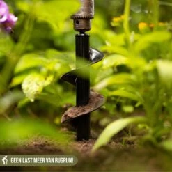 Merkloos Grondboor Voor Planten - 25 CM - Palenboor - Moestuin - Bollenplanter - Zwart -Tuingereedschaps Winkel 1200x1200 121