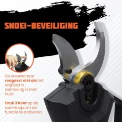 Reichlër® Elektrische Snoeischaar - 40 Mm Snijdiameter - 2x Accu - Anti-cut Functie - Heggenschaar - Takkenschaar - Zwart 13 Reichlër® Elektrische Snoeischaar - 40 Mm Snijdiameter - 2x Accu - Anti-cut Functie - Heggenschaar - Takkenschaar - Zwart -Tuingereedschaps Winkel 1200x1200 151