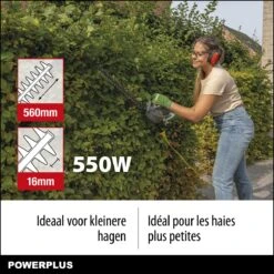 Powerplus POWEG40100 Elektrische Heggenschaar - 550W - Snoeien En Knippen - Zwaardlengte 560mm - Mesafstand 16mm - Haagschaar Voor Tuinonderhoud -Tuingereedschaps Winkel 1200x1200 215