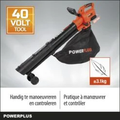 Powerplus Dual Power POWDPG75270 Bladblazer - Bladzuiger En -versnipperaar - Brushless - Blazen - Zuigen - Versnipperen - Excl. Accu En Lader - Incl. Opvangzak 45L -Tuingereedschaps Winkel 1200x1200 267