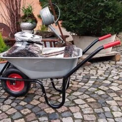 Gardebruk Kruiwagen 100L - Luchtband - 250kg Draagkracht Zilver -Tuingereedschaps Winkel 1200x1200 275