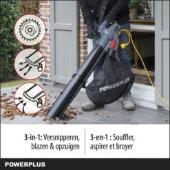 Powerplus POWEG9013 Elektrische Bladblazer - Bladzuiger En -versnipperaar - 3300W - Blazen - Zuigen - Versnipperen - Incl. 40L Opvangzak 12 Powerplus POWEG9013 Elektrische Bladblazer - Bladzuiger En -versnipperaar - 3300W - Blazen - Zuigen - Versnipperen - Incl. 40L Opvangzak -Tuingereedschaps Winkel 1200x1200 307