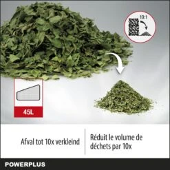 Powerplus POWEG9013 Elektrische Bladblazer - Bladzuiger En -versnipperaar - 3300W - Blazen - Zuigen - Versnipperen - Incl. 40L Opvangzak 13 Powerplus POWEG9013 Elektrische Bladblazer - Bladzuiger En -versnipperaar - 3300W - Blazen - Zuigen - Versnipperen - Incl. 40L Opvangzak -Tuingereedschaps Winkel 1200x1200 308
