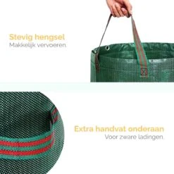 Goliving Tuinafvalzak - Set Van 2- Tuinafvalzakken Opvouwbaar - Tuinzak - Tuinafvalemmer - 2x 280 Liter - Groen -Tuingereedschaps Winkel 1200x1200 326