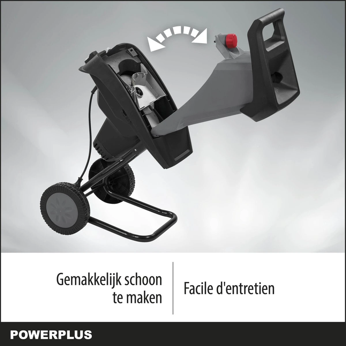 Powerplus POWEG5011 Elektrische Hakselaar Versnipperaar - 2400W - Max. Ø40mm - Incl. Duwstok, Wielen En 50L Opvangzak - Heggen, Bomen En Haag - Tuinonderhoud 4 Powerplus POWEG5011 Elektrische Hakselaar Versnipperaar - 2400W - Max. Ø40mm - Incl. Duwstok, Wielen En 50L Opvangzak - Heggen, Bomen En Haag - Tuinonderhoud - Afbeelding 3