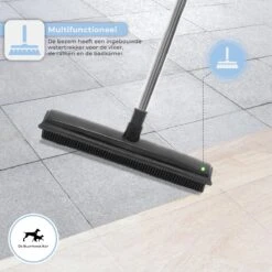 De Blaffende Kat 2 In 1 Rubberen Bezem – Bezem Binnen & Buiten – Vloerwisser Met Steel - Vloertrekker – Veger - Extra Lang 160cm -Tuingereedschaps Winkel 1200x1200 36