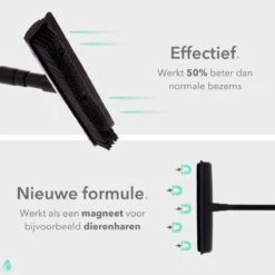 CLEANLY® Rubberen Bezem Met Vloerwisser - Kappersbezem - Zachte Bezem Binnen & Buiten - Vloertrekker Met Steel - 68-150 Cm -Tuingereedschaps Winkel 1200x1200 45