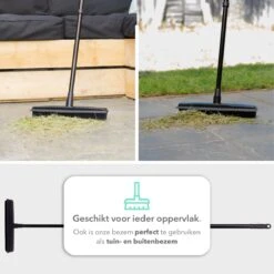 CLEANLY® Rubberen Bezem Met Vloerwisser - Kappersbezem - Zachte Bezem Binnen & Buiten - Vloertrekker Met Steel - 68-150 Cm -Tuingereedschaps Winkel 1200x1200 47