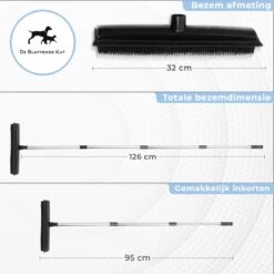 2 In 1 Rubberen Bezem – Bezem Binnen & Buiten – Vloerwisser Met Steel - Met Huisdierhaar Verwijderaar - Vloertrekker – Veger - Extra Lang 160cm -Tuingereedschaps Winkel 1200x1200 59