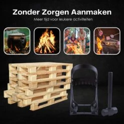 Flowkey® Houtklover - Houtsplijter Bijl - Houtkliever Kloofwig Gietijzer - Voor Hout & Aanmaakhout - Inclusief Gratis Hamer -Tuingereedschaps Winkel 1200x1200 681