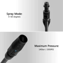 Merkloos 140 Bar Hogedrukspuitlans - Hogedrukreiniger Kärcher-opzetstuk - Verstelbare Sproeikop Voor Karcher Hogedrukreiniger - Accessoire Voor Karcher K1 K2 K3 K4 K5 K6 K7 -Tuingereedschaps Winkel 1200x1200 741