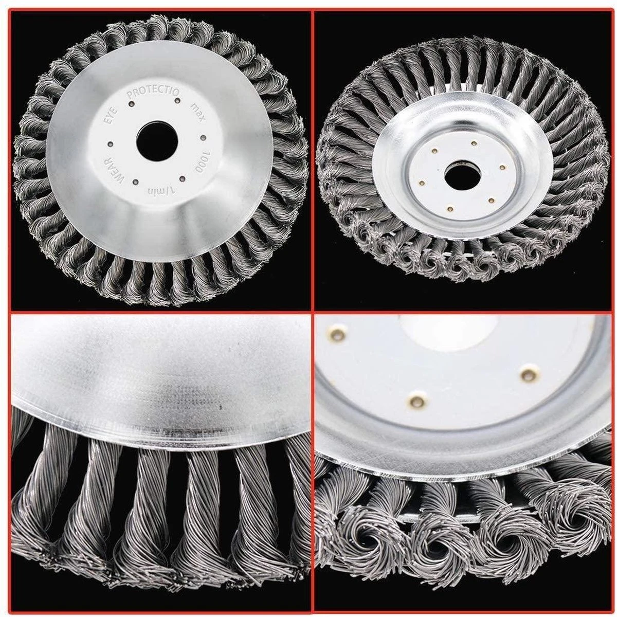 Onkruidborstel Voor Bosmaaier | 150mm /15 Cm Staalborstel Nieuw | Universele Onkruidborstel 150 Mm - Onkruidverwijderaar - Voegenborstel - Grastrimmer 6 Onkruidborstel Voor Bosmaaier | 150mm /15 Cm Staalborstel Nieuw | Universele Onkruidborstel 150 Mm - Onkruidverwijderaar - Voegenborstel - Grastrimmer - Afbeelding 4