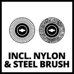 Einhell Accu Voegenreiniger GE-CC 18 Li-Solo Power X-Change (Li-Ion - 18 V - 1200 T/min - Borsteldiameter 10 Cm - Incl. Staal- En Nylonborstel - Zonder Accu En Lader) -Tuingereedschaps Winkel 1200x1200 776