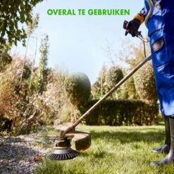Merkloos SlimShop Onkruidborstel - Bosmaaier Grastrimmer - Onkruid - Onkruidkrabber - Voegenborstel - Onkruidverwijderaar - Max 10.000 Toerental P/m - 20CM -Tuingereedschaps Winkel 1200x1200 787