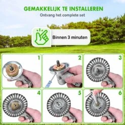 Merkloos SlimShop Onkruidborstel - Bosmaaier Grastrimmer - Onkruid - Onkruidkrabber - Voegenborstel - Onkruidverwijderaar - Max 10.000 Toerental P/m - 20CM -Tuingereedschaps Winkel 1200x1200 789