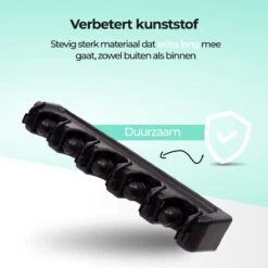 CLEANLY® Bezemhouder - Ophangsysteem Voor Tuingereedschap - Bezem Ophangsysteem - Gereedschapshouder Met Ophanghaken - ABS -Tuingereedschaps Winkel 1200x1200 86