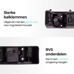 CLEANLY® Bezemhouder - Ophangsysteem Voor Tuingereedschap - Bezem Ophangsysteem - Gereedschapshouder Met Ophanghaken - ABS -Tuingereedschaps Winkel 1200x1200 90