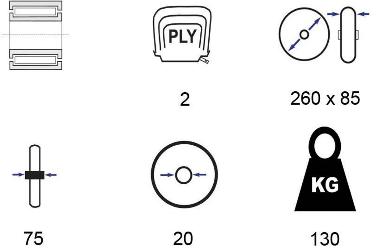Benson Bolderkarwiel Steekwagenwiel Met Luchtband 3.00-4 | Asgatdiameter 20mm Rollager | Hoogte Wiel 26cm 9 Benson Bolderkarwiel Steekwagenwiel Met Luchtband 3.00-4 | Asgatdiameter 20mm Rollager | Hoogte Wiel 26cm - Afbeelding 7