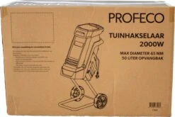 Profeco Stille Hakselaar 2000W - Tuinhakselaar - Versnipperaar Voor 45mm Takdikte - Incl. 50 Liter Opvangzak En Veilige Duwstok -Tuingereedschaps Winkel 1200x800 127