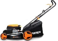 FUXTEC Grasmaaier Benzine - 46cm - Zelfrijdend / Zelftrekkend / Achterwielaandrijving - Mulchfunctie - Opvangbak 50L - FX-RM4646 -Tuingereedschaps Winkel 1200x856 1