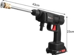 Merkloos Elektrische Accu-Hogedrukreiniger - 1.2mpa - Multifunctioneel Mondstuk - Draagbaar Oplaadbaar Snoerloos - Reinigingsspuitpistool - Met Rijke Accessoires - Voor Auto, Tuin, Terras, Raam - Zwart -Tuingereedschaps Winkel 1200x899 20