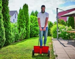 Einhell Strooiwagen GC-SR 12 (12 L - 45 Cm Strooibreedte - Dubbele Duwstang - Kliksluiting Aan Beide Zijden - Verstelhendel - Corrosiebestendige Rol - Behuizing Van Breukvast Kunststof) -Tuingereedschaps Winkel 1200x949 2