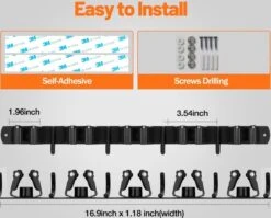 BOTC Bezemhouder - 5 Houders 6 Haken - Gereedschapshouder - Zeflklevend - Bezem Ophangsysteem - Ophanghaken - Tuingereedschap 17 BOTC Bezemhouder - 5 Houders 6 Haken - Gereedschapshouder - Zeflklevend - Bezem Ophangsysteem - Ophanghaken - Tuingereedschap -Tuingereedschaps Winkel 1200x966
