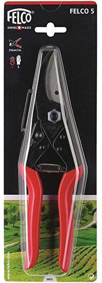 Felco 5 Snoeischaar - Voor Grote Handen - Max. Knipdiameter 25 Mm - Lengte 225 Mm 6 Felco 5 Snoeischaar - Voor Grote Handen - Max. Knipdiameter 25 Mm - Lengte 225 Mm - Afbeelding 4