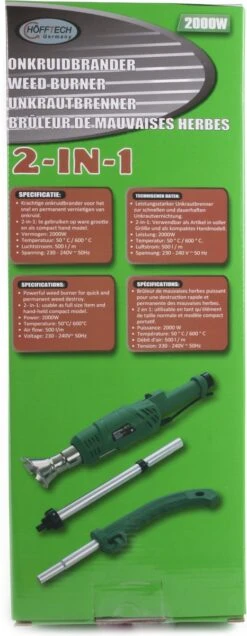 Hofftech Weed Burner Elektrische Onkruidbrander - 2000W - Max. 600 °C - BBQ Aansteker -Tuingereedschaps Winkel 466x1200 2