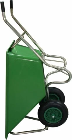 Kruiwagen Met Dubbel Luchtwiel Stal Eco Groen 160 Liter -Tuingereedschaps Winkel 617x1200