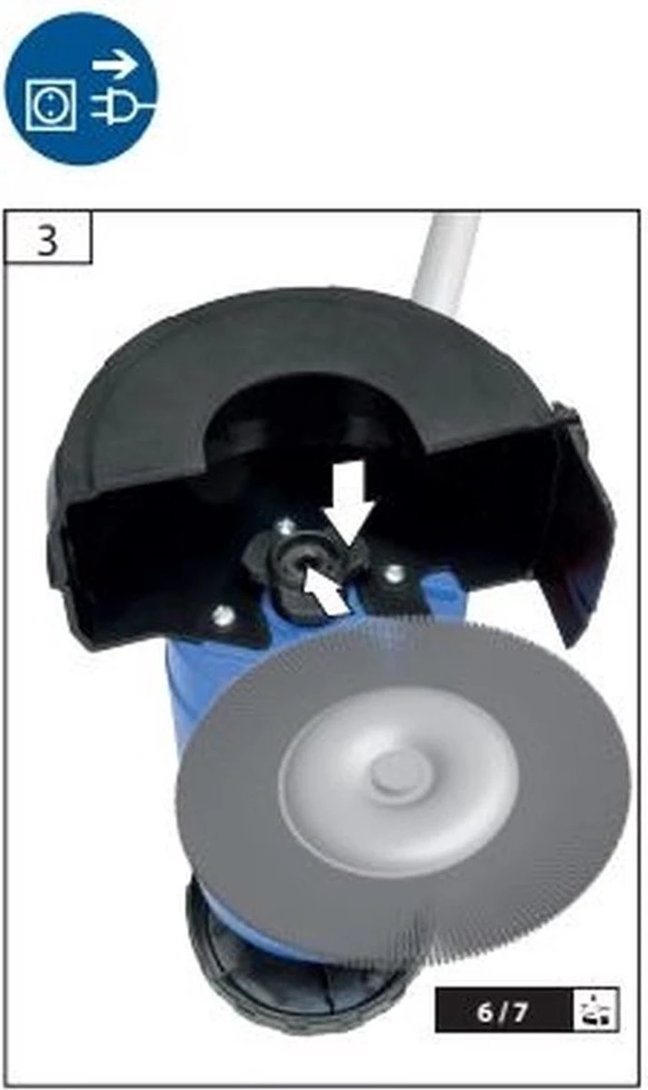 Borg Elektrische Onkruidborstel - 400 Watt - Inclusief 2 Borstels - 5 Borg Elektrische Onkruidborstel - 400 Watt - Inclusief 2 Borstels - - Afbeelding 4