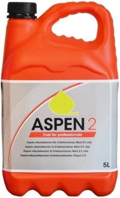 Aspen 2 FRT 5 Liter Schone Alkylaatbenzine Voor Tweetaktmotoren -Tuingereedschaps Winkel 729x1200